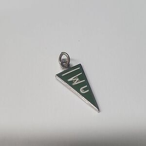 IWU Kinney Sterling Silver 925 Flag Charm Pendant